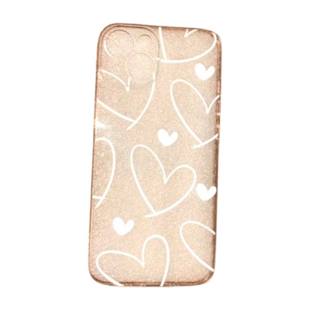 Bundle of 10 iPhone 13/14 Silicone Heart Case | Clear | NWT